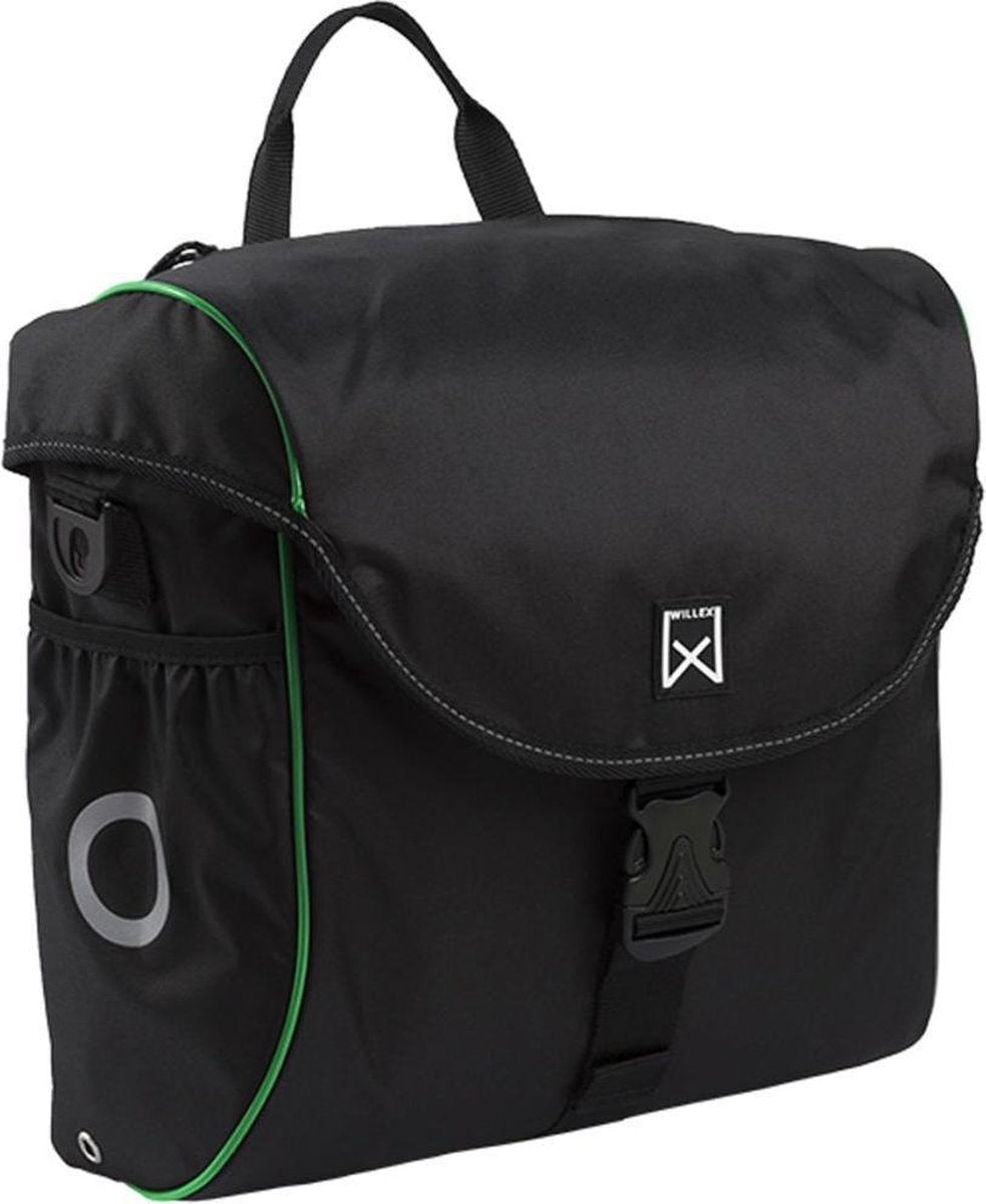 Willex Pakaftas 300 serie - Enkele Fietstas - 19 l - Zwart/Groen