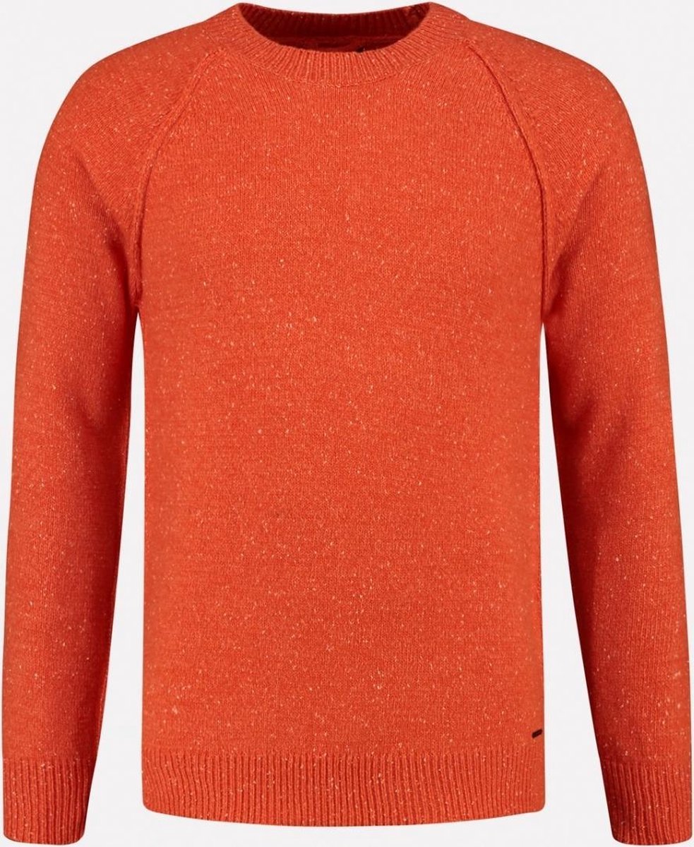 Dstrezzed Pullover - Slim Fit - Oranje - 3XL Grote Maten