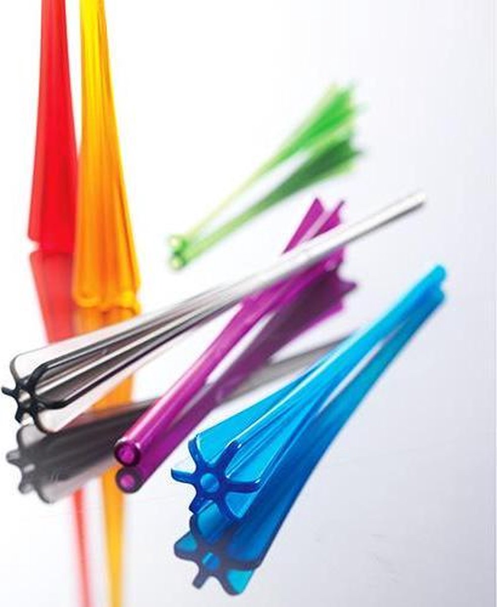 Cocktail stamper en rietje in een -  set van 6
