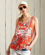 Superdry Dames Vintage Logo topje met all-overprint