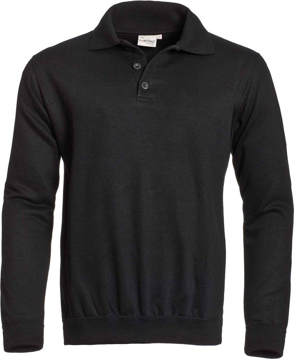 Santino Polosweatshirt Robin Zwart Maat 2xl