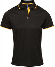 2 x Women's contrast Coolchecker® polo