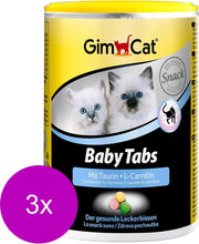 Gimcat Baby Tabs Naturel - Kattensnack - 3 x 85 g