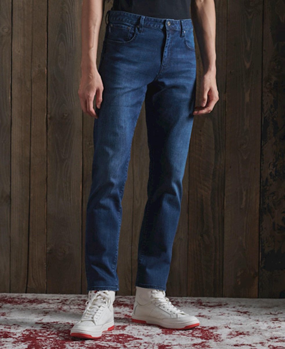 Superdry Heren Tailored jeans met rechte pijpen