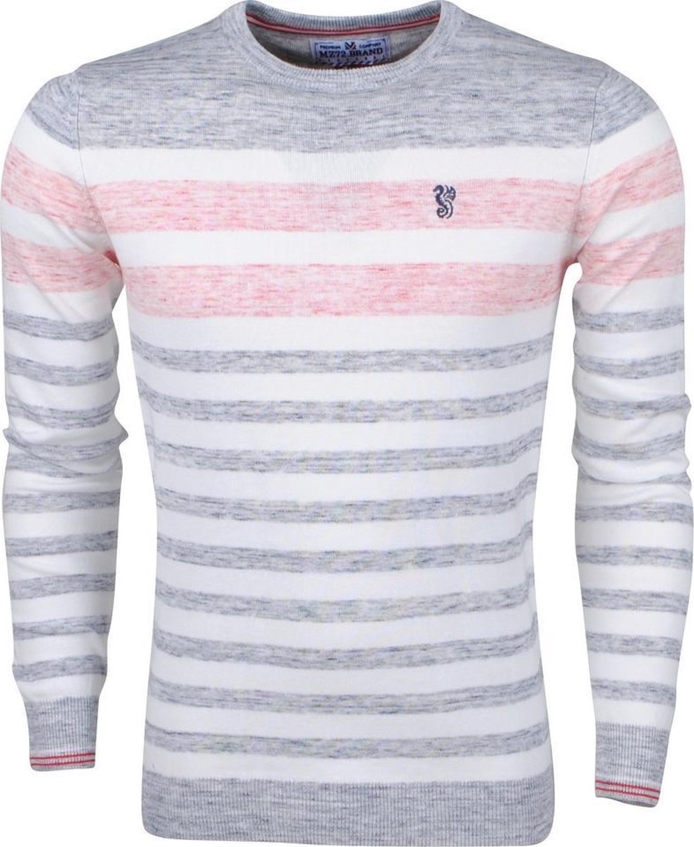 MZ72 - Heren Trui - Anglet - Gestreept - Navy