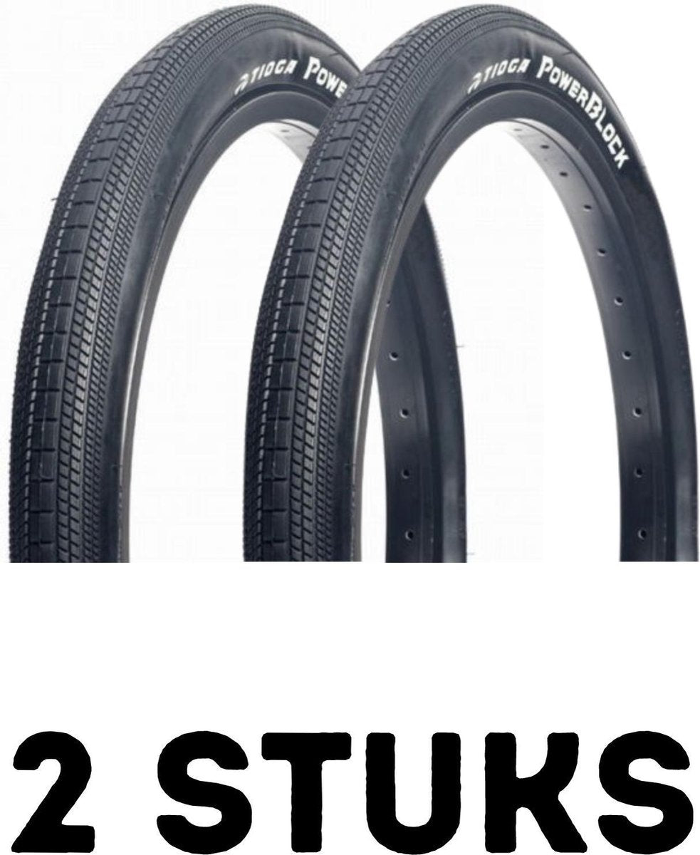Fietsband - Buitenband - Set van 2 - Power Block 20 x 1.40 (37-406)