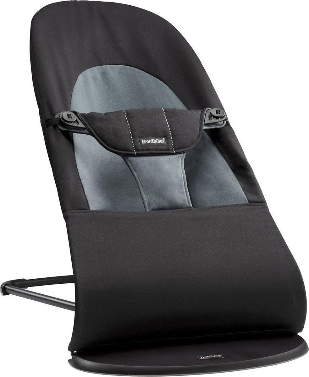BABYBJÖRN Wipstoel Balance Soft - Wipstoel Zwart-Donkergrijs Cotton