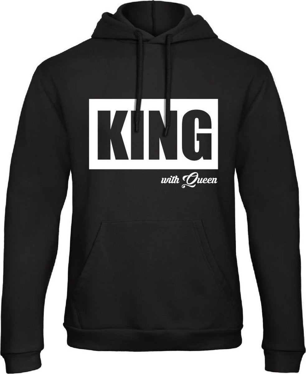 King & Queen Hoodie Big (King - Maat L) | Matching outfits | Koppel truien