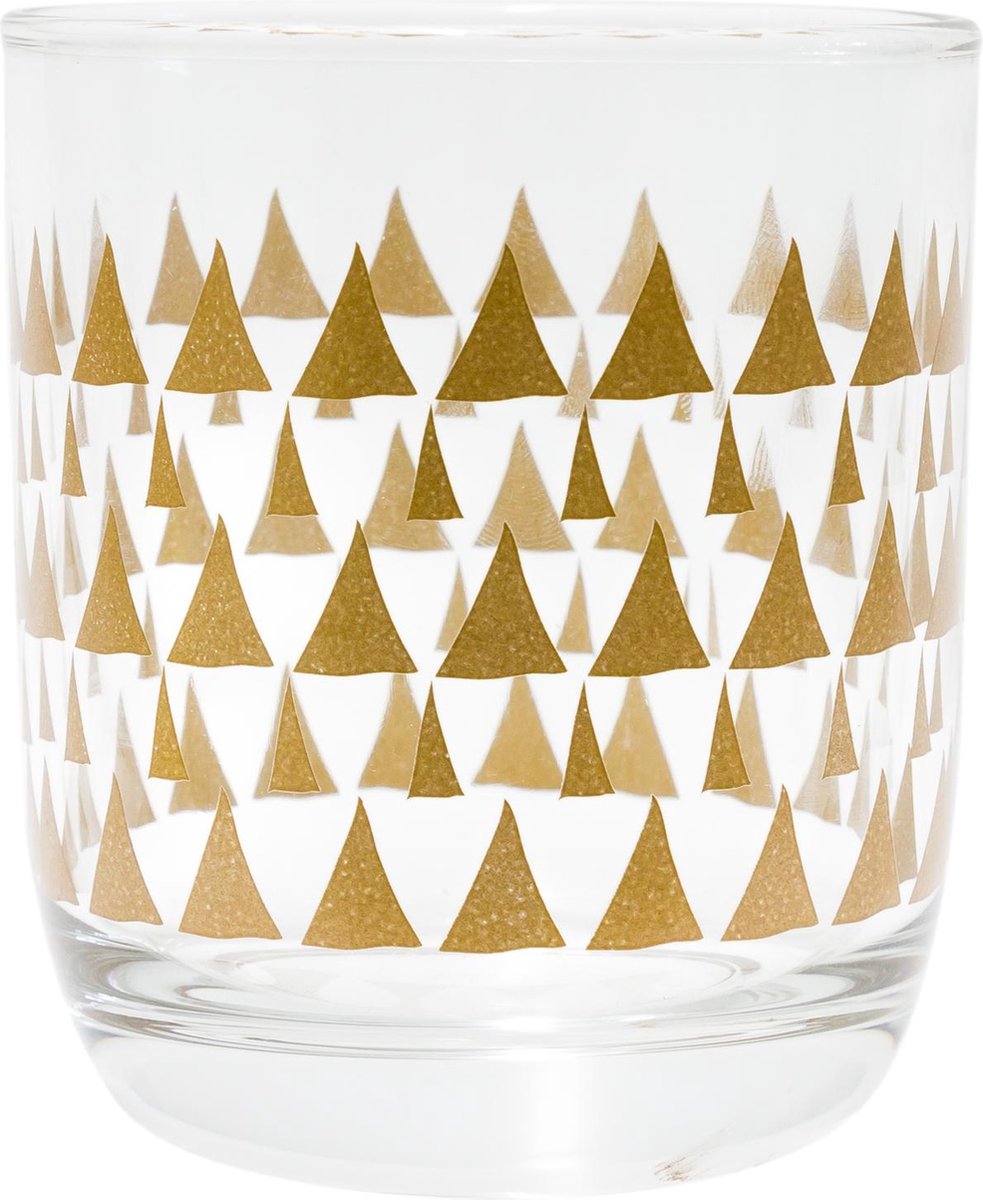 TAK Design Drinkglas Triangle Patterns 2 Laag - Glas - Ø7