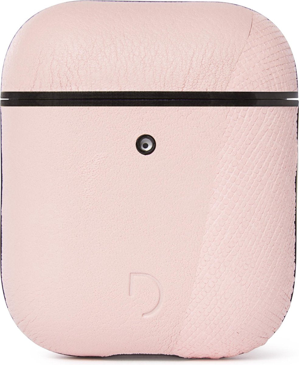 DECODED AirCase2 Split – AirPods 1 / 2 Full Grain Leren Case (Roze)