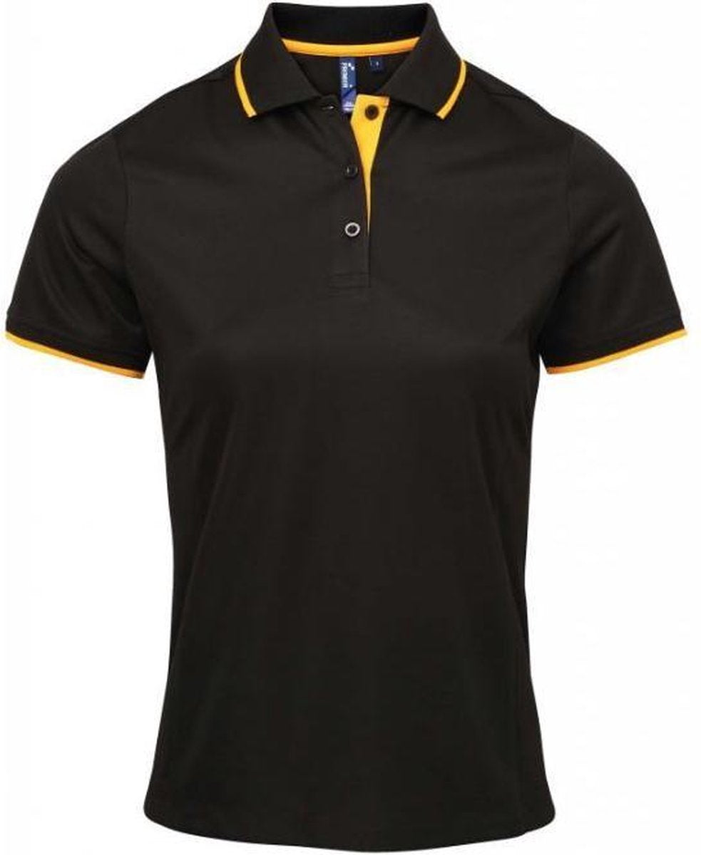 2 x Women's contrast Coolchecker® polo