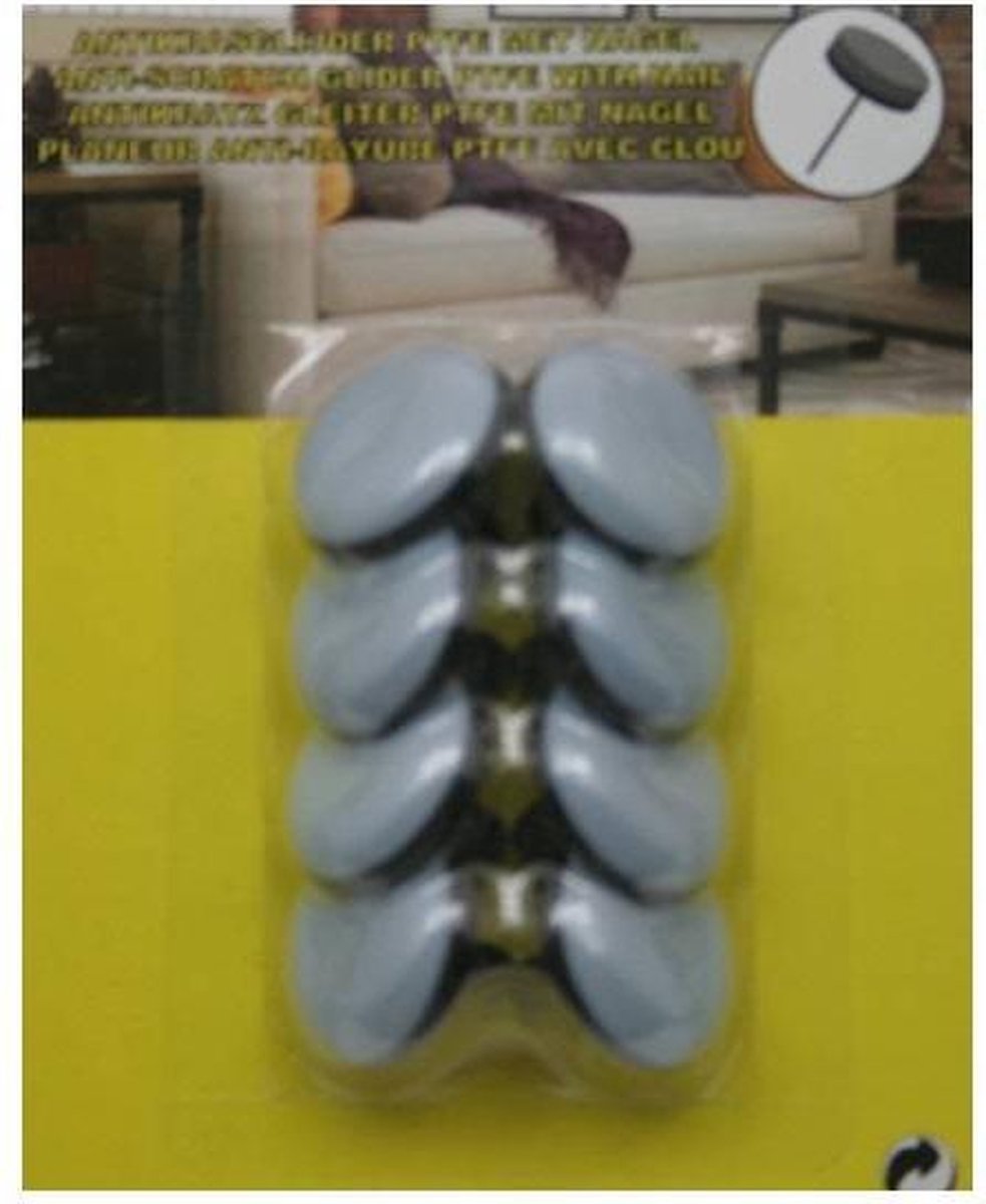 Bellson AntiKras vilt PE Rubber Met Nagel (8 x Ø 25 mm)