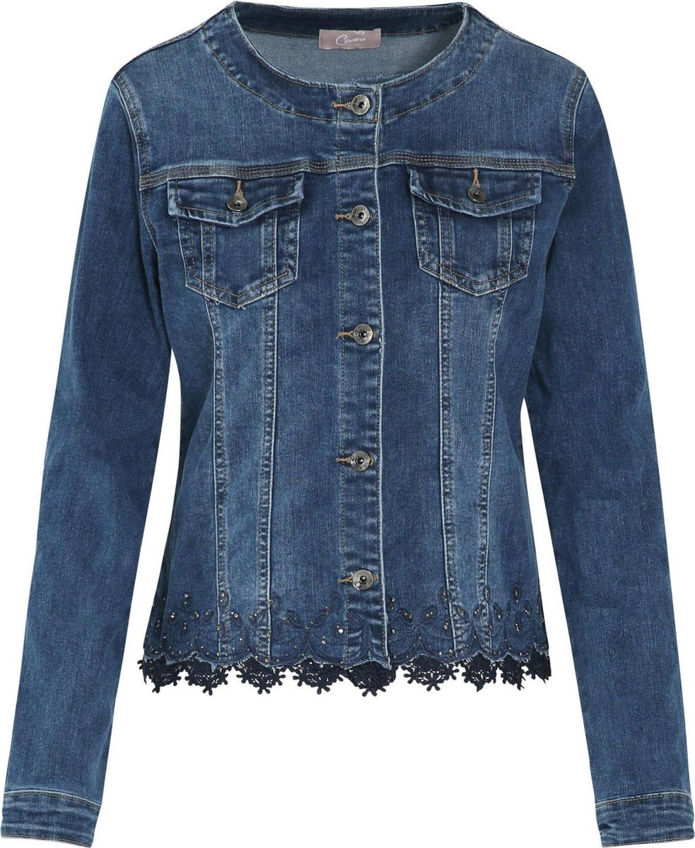 Cassis - Jeansjasje met borduurwerk - Denim