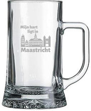 Gegraveerde Bierpul 50 cl Maastricht