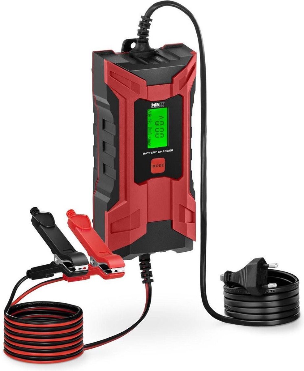 MSW Acculader auto - 6/12 V - 2/4 A - LCD display