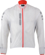 Wowow Ultralight Supersafe Regenjas  Fietsjas - Maat L  - Unisex - wit/rood/zwart