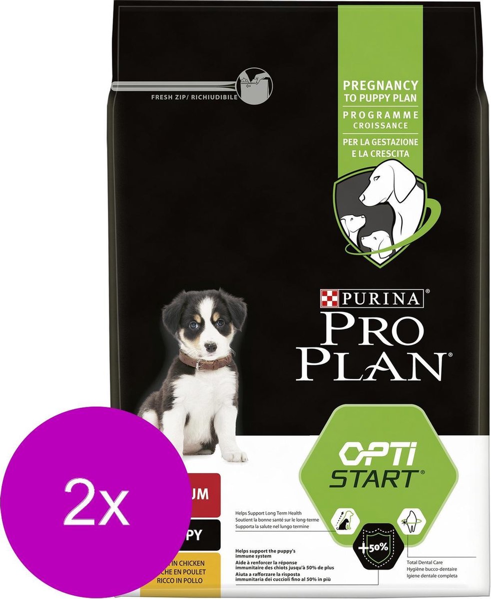 Pro Plan Dog Puppy Medium Breed Kip - Hondenvoer - 2 x 3 kg