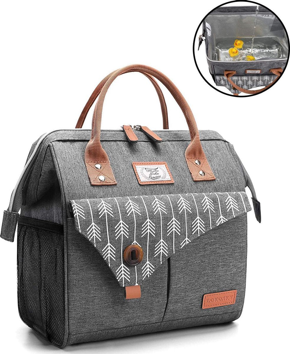 HN® Lunchtas grijs pijlen
