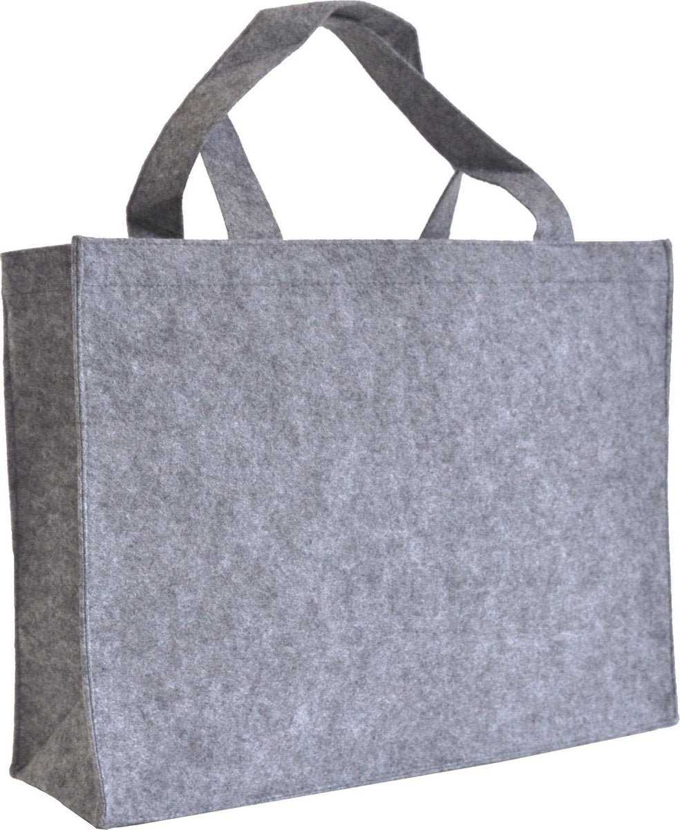 10x vilten tas Licht grijs A3
