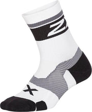 2xu Sportsokken Vectr Cushion Crew Nylon Wit/zwart Maat S