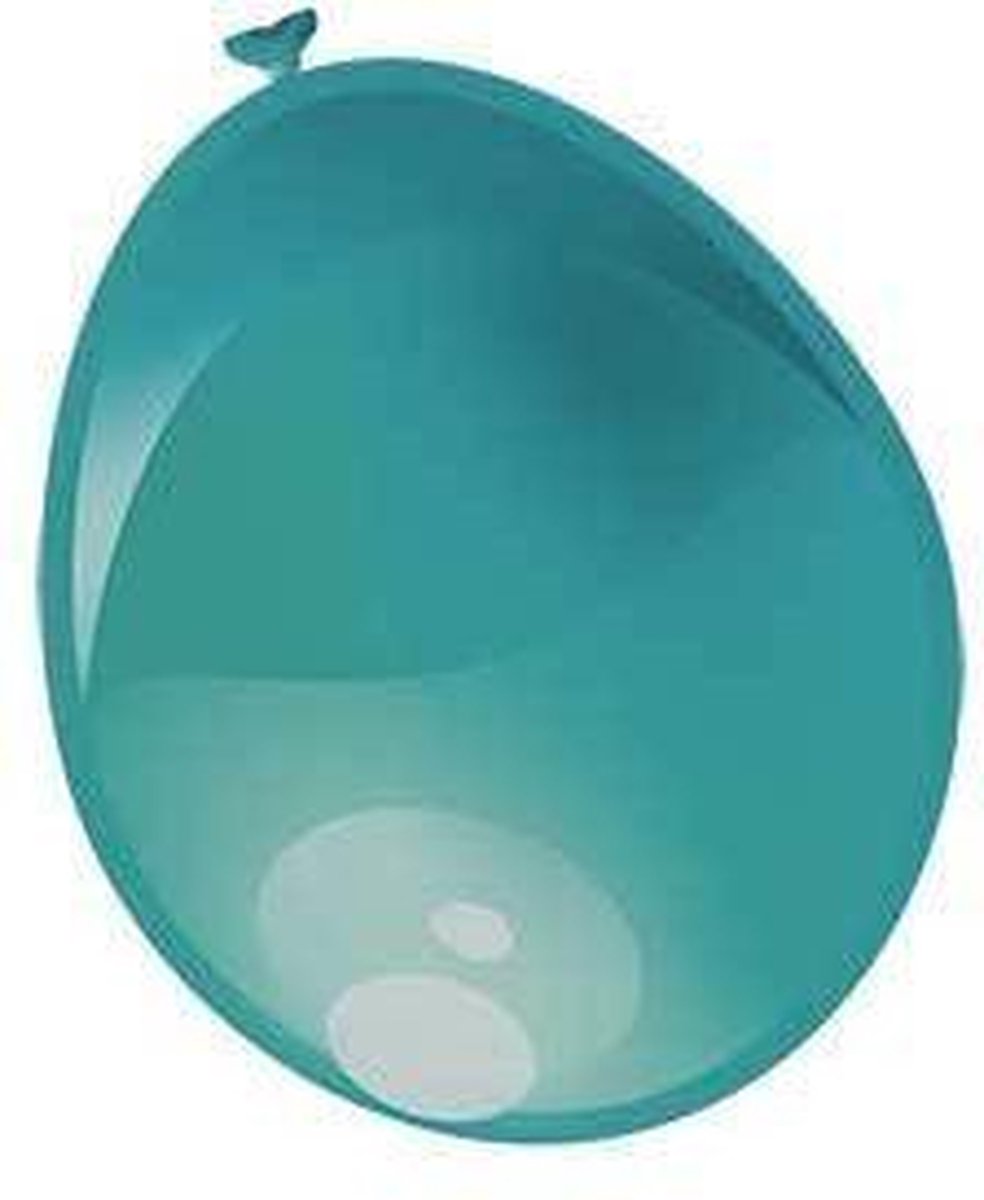 Ballonnen metallic aqua (12
