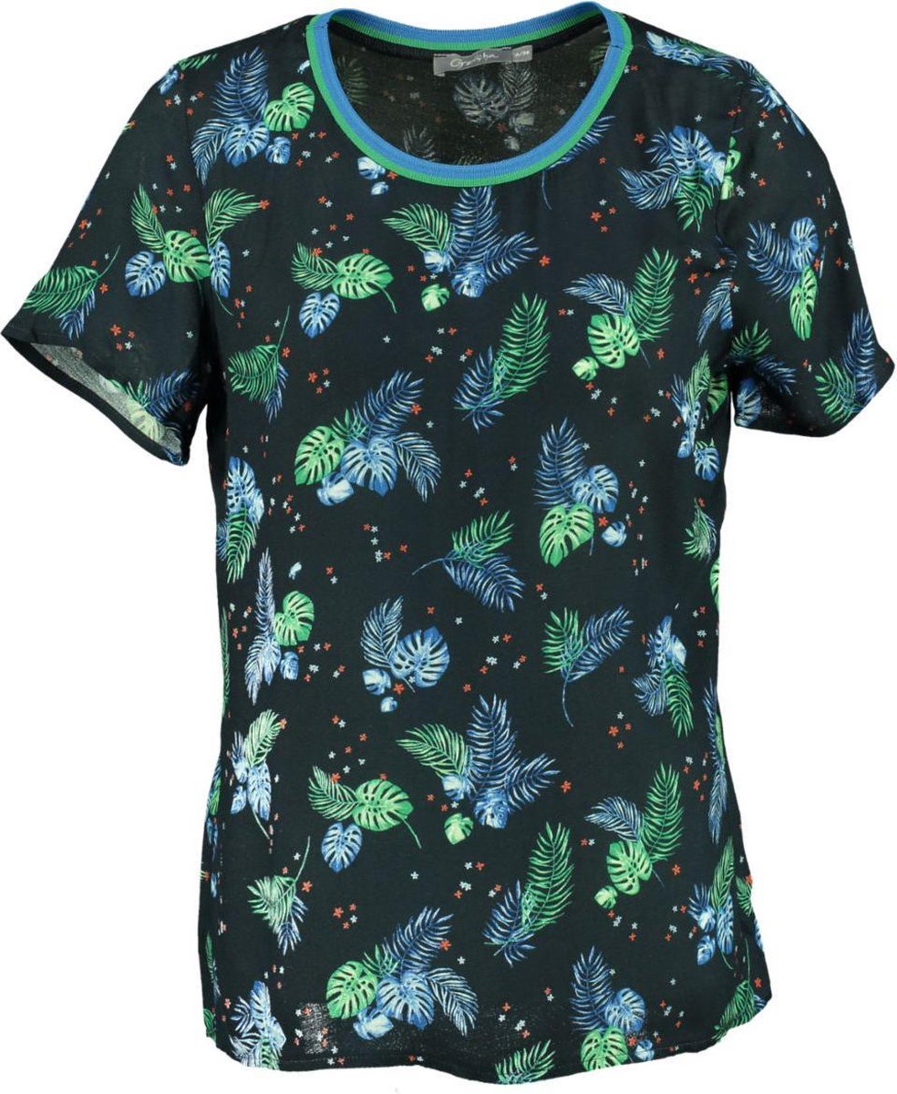 Geisha donkerblauw blouse shirt - Maat XS