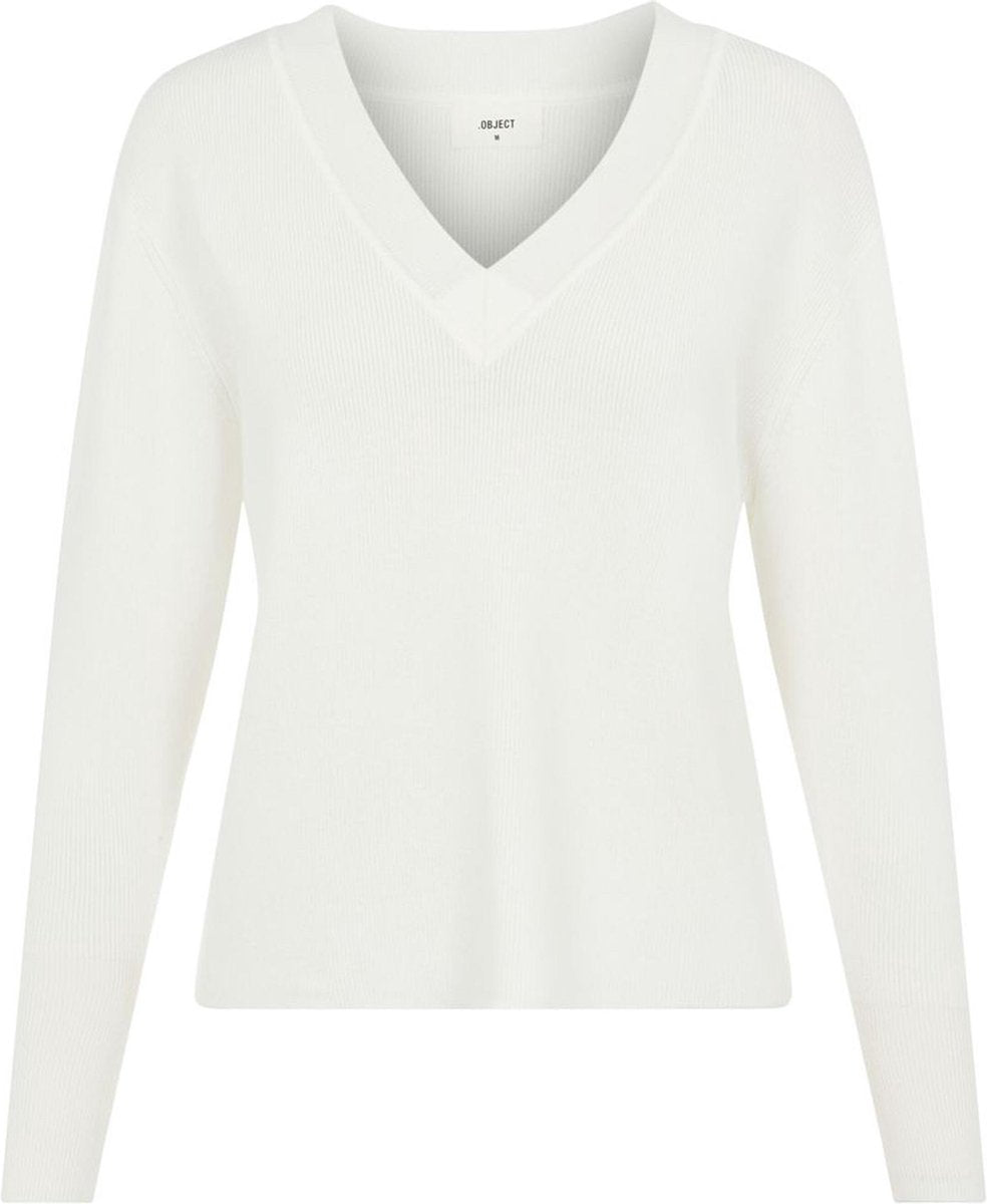 Objdivian L/s Knit Pullover Noos 23034459 Gardenia