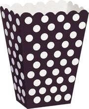 Zwarte Popcorn Bakjes 8st