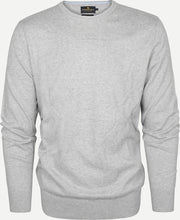 Steppin' Out Spring 2021 Trui Cotton Cashmere Crew Neck Mannen - Regular Fit - Katoen - Grijs (3XL)