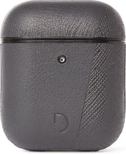 DECODED AirCase2 Split – AirPods 1 / 2 Full Grain Leren Case (Antraciet)