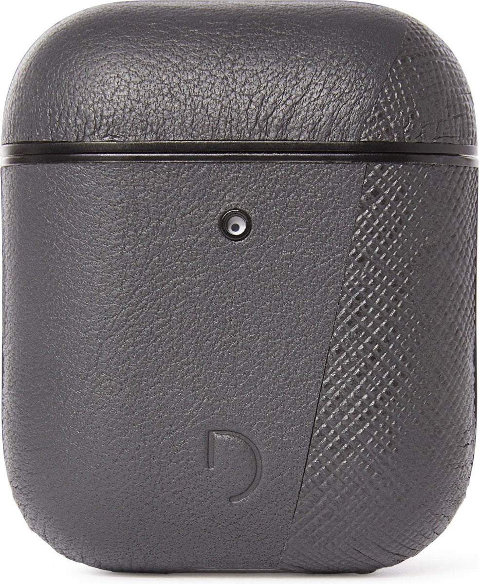DECODED AirCase2 Split – AirPods 1 / 2 Full Grain Leren Case (Antraciet)