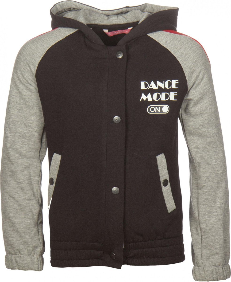 Papillon Vest Met Capuchon Dance Mode On Meisjes Zwart Mt 128