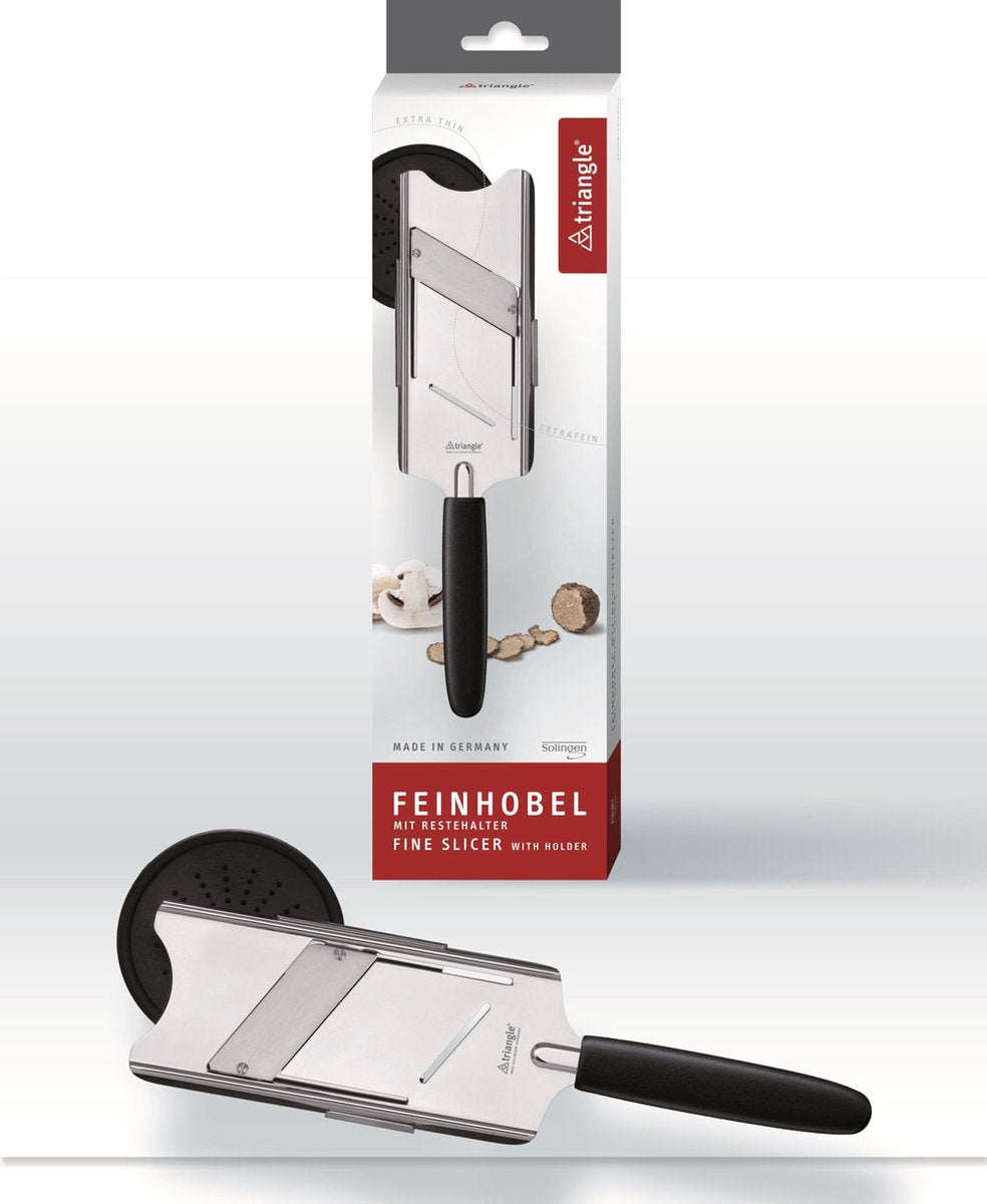 Triangle Professional Truffelschaaf in doos - Rvs - 15 cm - zwart