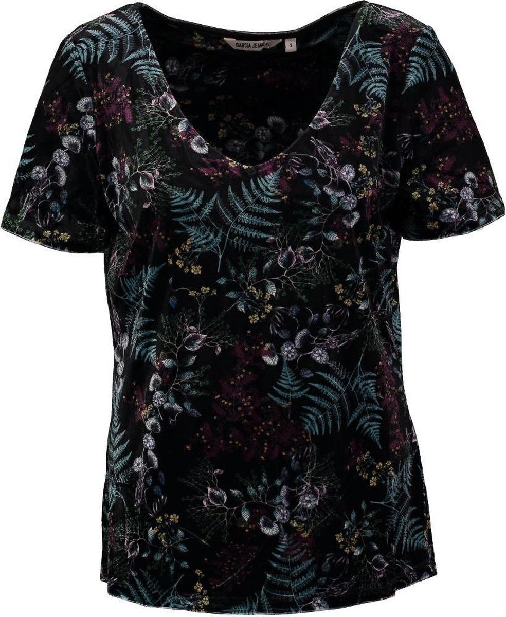 Garcia stevig zacht velours stretch shirt - Maat  L