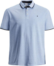 Jack & Jones Polo - Regular Fit - Blauw - 5XL Grote Maten