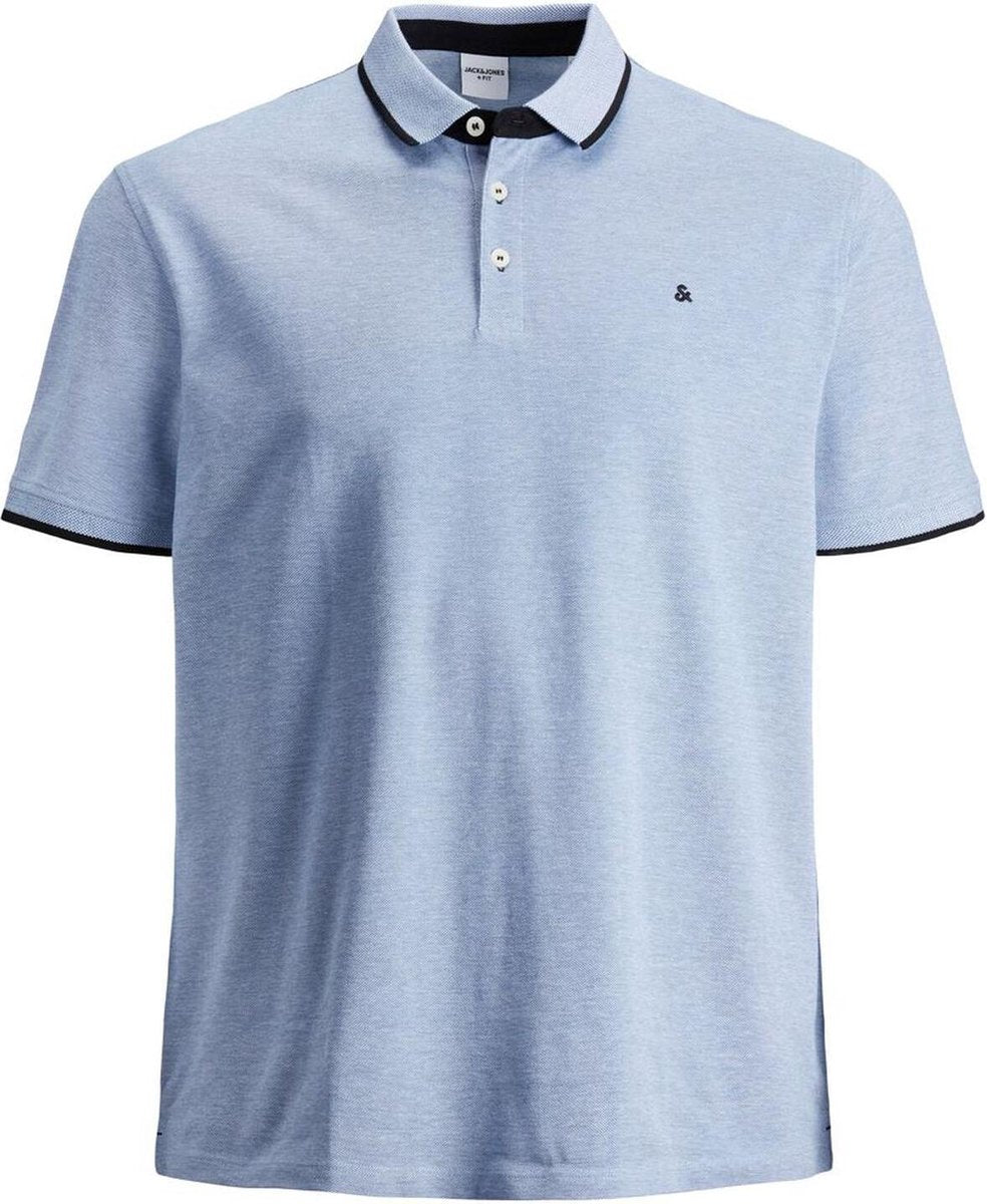 Jack & Jones Polo - Regular Fit - Blauw - 5XL Grote Maten