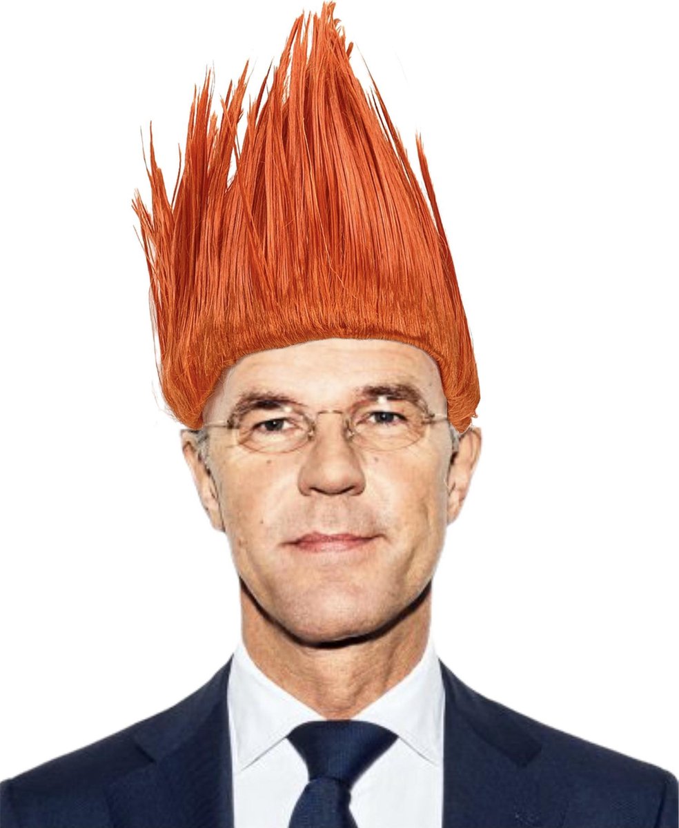 Oranje Pruik 'Punk' - Koningsdag - EK voetbal - Formule 1