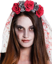 Dia de los Muertos bruidssluier voor vrouwen - Verkleedattribuut