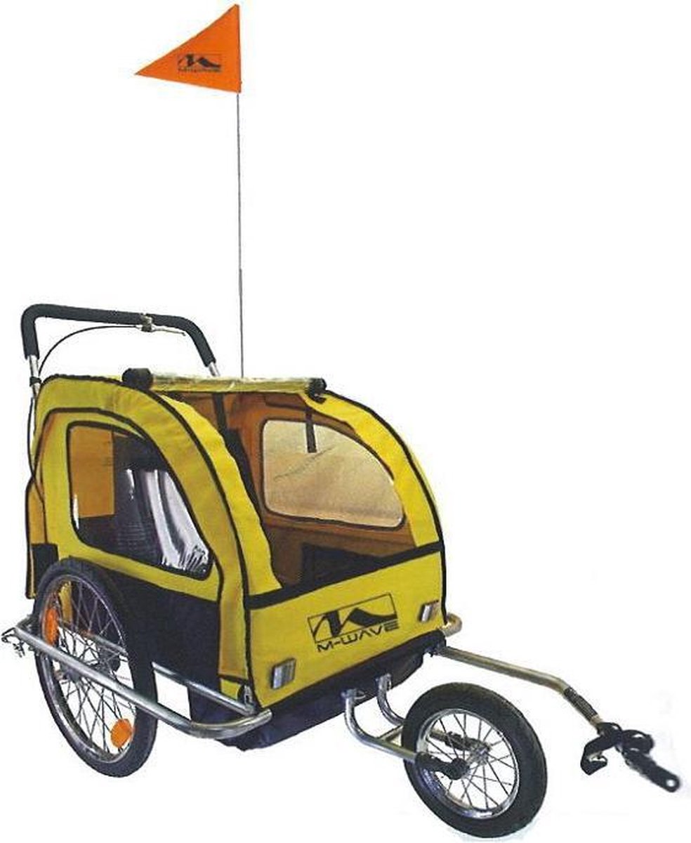 M-wave kinderaanhangwagen kidcar met loopwiel