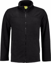 Zwart fleece vest met rits voor volwassenen L (40/52)
