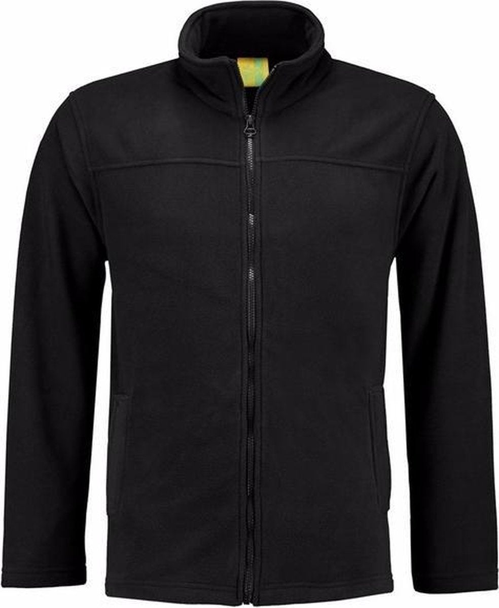 Zwart fleece vest met rits voor volwassenen L (40/52)