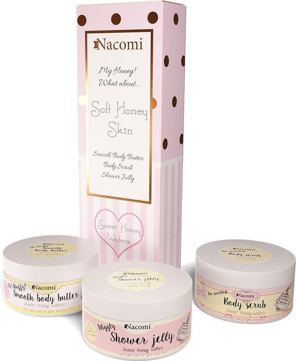 Nacomi - Honey Waffles Body Wash Jelly 100G + Body Scrub 125G + Body Butter