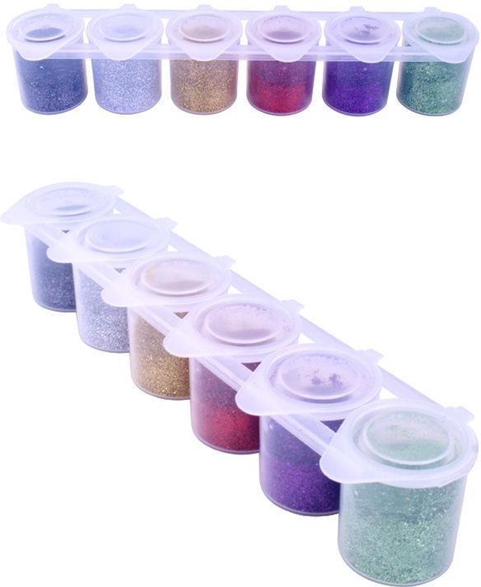 Tattoo verf colorxplosion glitter set van 6 stuks 13gram Ybody