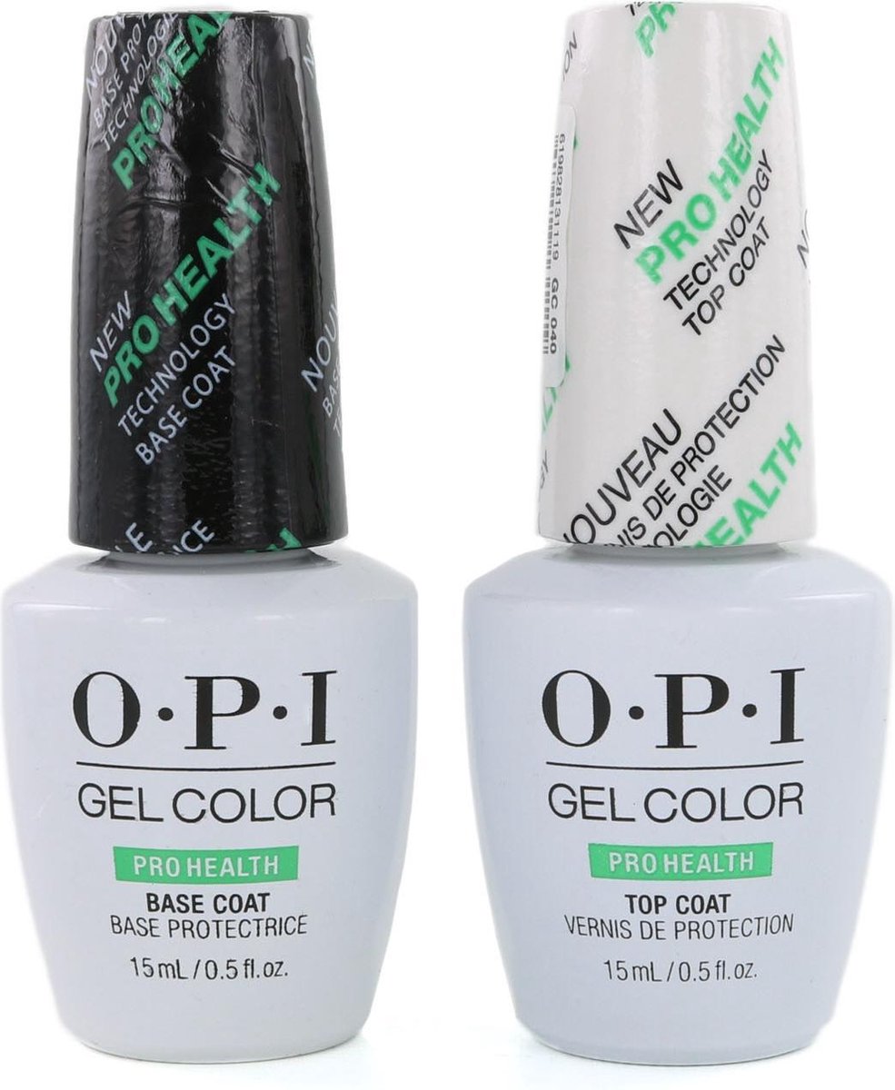 O.P.I GelColor Basecoat & Topcoat