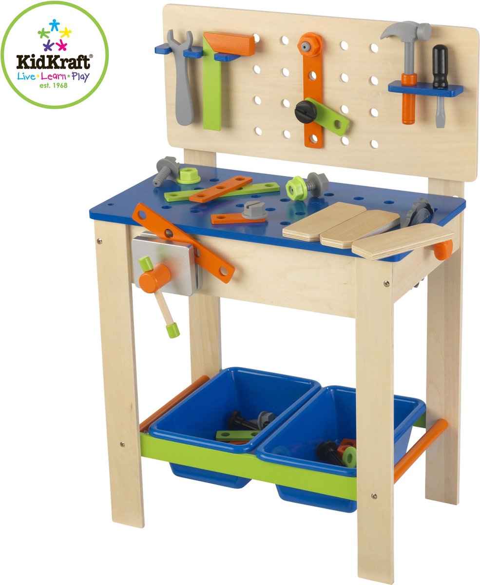 KidKraft Houten Werkbank met Gereedschap