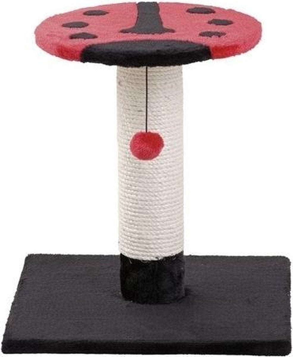 Flamingo Krabpaal Beetle  - Rood/Zwart - 38 x 38 x 40cm
