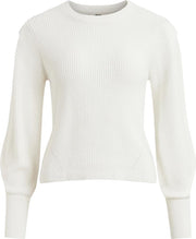 Objmanya L/s Puff Knit Pullover 23033607 Cloud Dancer