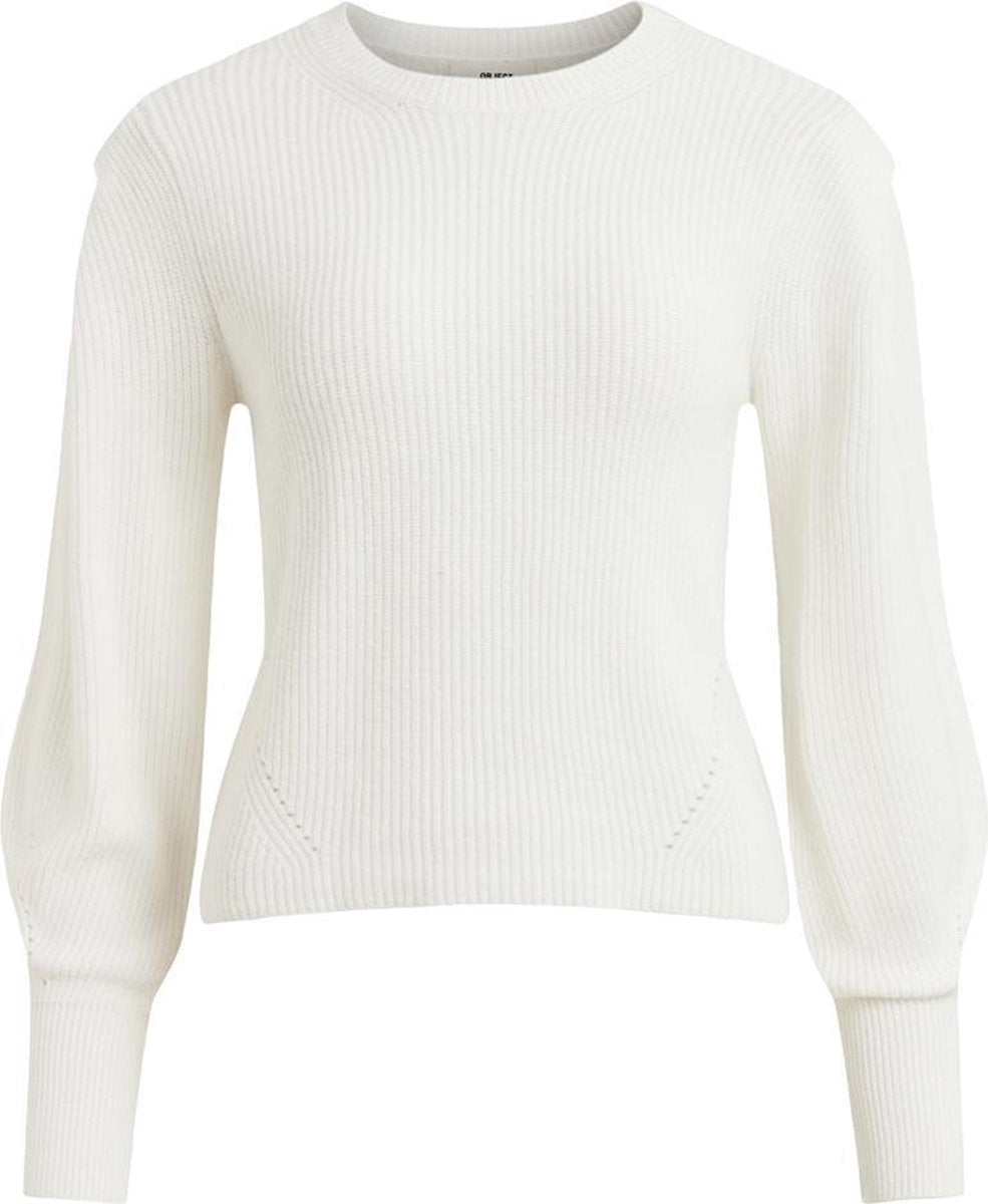Objmanya L/s Puff Knit Pullover 23033607 Cloud Dancer