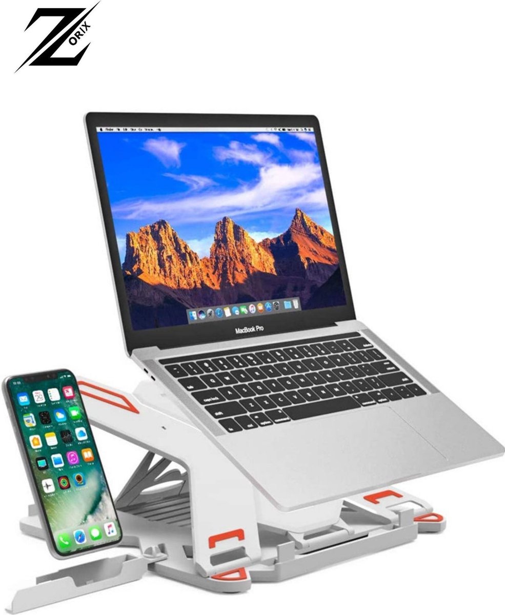 ZORIX®-Verstelbare Ergonomische Laptop/Notebook Standaard Universeel - Lichtgewicht laptop Apple Macbook Pro/Air