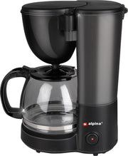 Alpina Koffiezetapparaat - 10-12 Koppen Filterkoffie - Warmhoudplaat - Pauzeerfunctie - Zwart